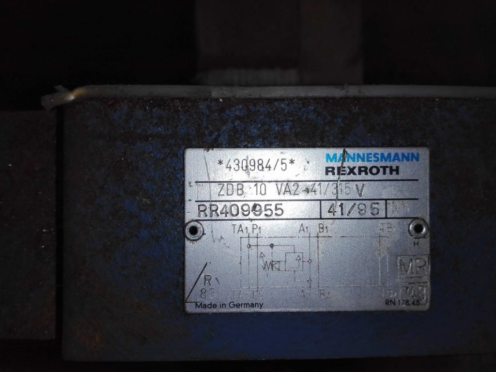 Гидравлический клапан Rexroth ZDB10-VA2 -41-315V