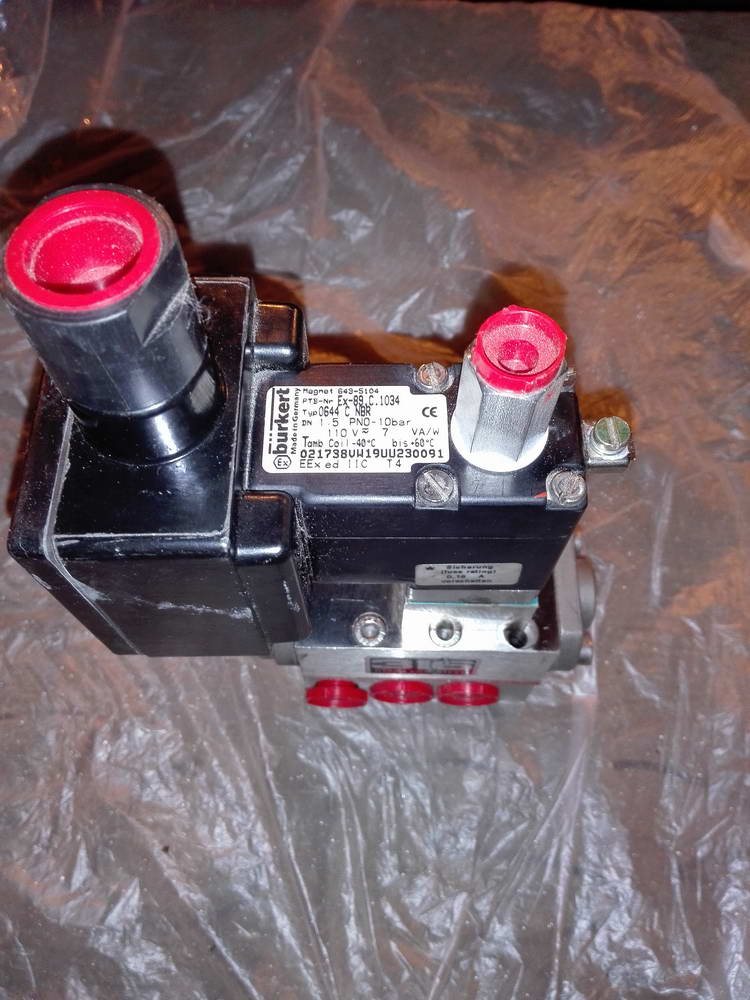 Электромагнитный пневмоклапан Burkert 0644-C NBR MIDLAND PNEUMATIC ...